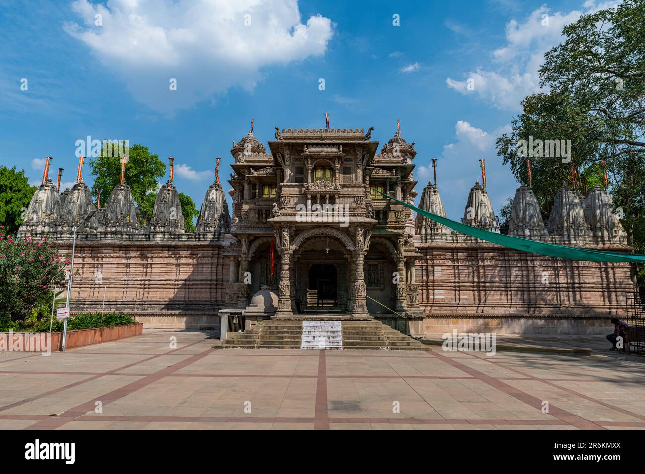 Hutheesing Jain Tempel, Ahmedabad, Gujarat, Indien, Asien Stockfoto