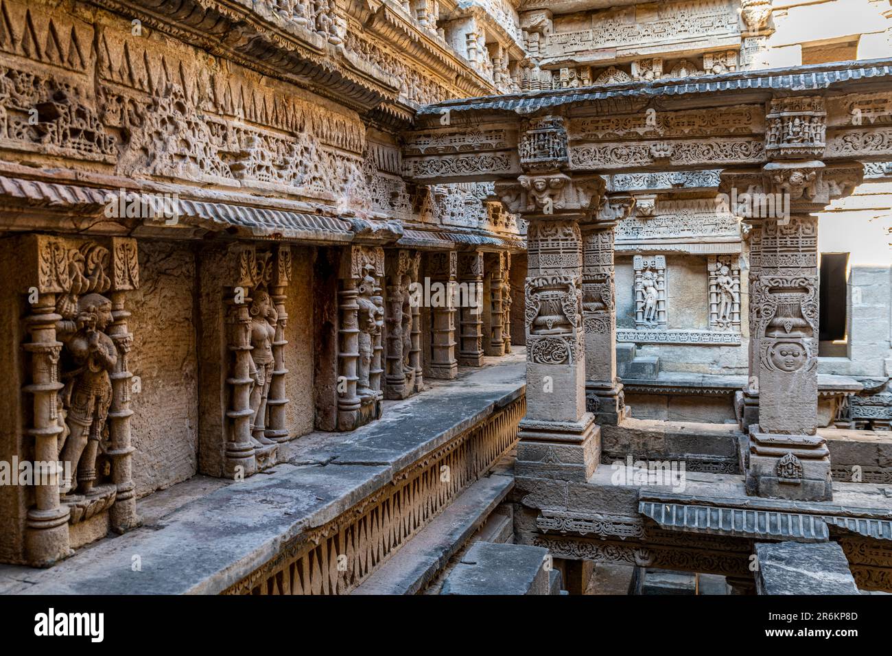 Rani Ki Vav, The Queen's Stepwell, UNESCO-Weltkulturerbe, Patan, Gujarat, Indien, Asien Stockfoto Rani Ki Vav, The Queen's Stepwell, UNESCO-Weltkulturerbe, Patan, Gujarat, Indien, Asien Stockfoto