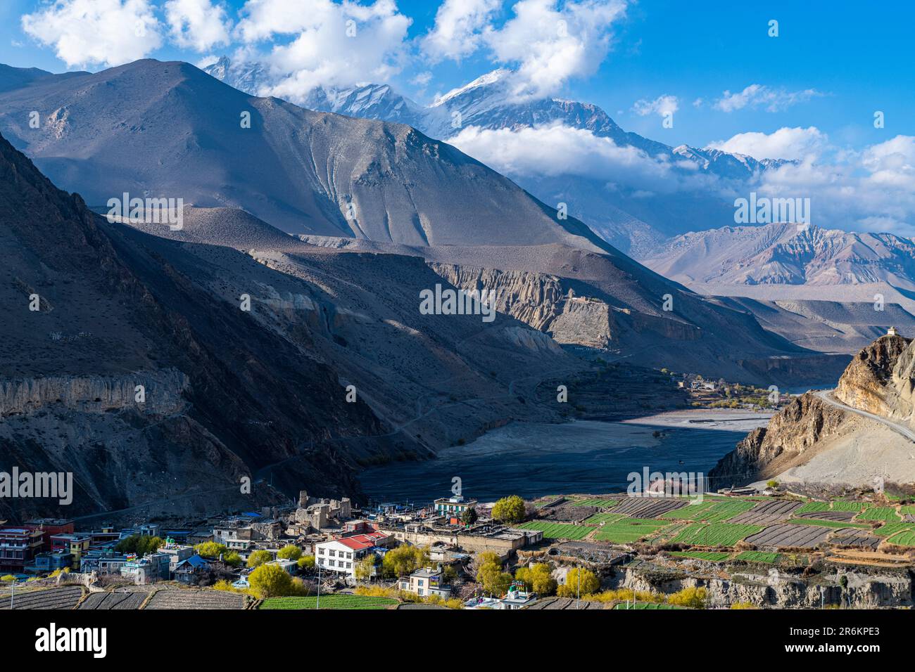 Berg Nilgiri, Jomsom, Himalaya, Nepal, Asien Stockfoto