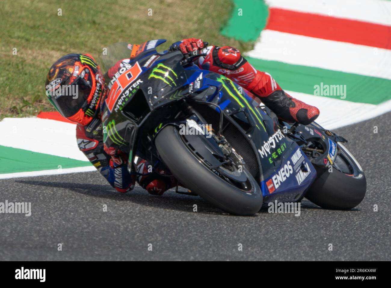 Misano Adriatico, Ita. 09. Juni 2023. 20 Fabio Quartararo Monster Energy Yamaha MotoGP™ während des MotoGP Oakley Italian Grand Prix Free Practice Friday, MotoGP von Italien - auf der Mugello Circuit am 9. Juni 2023 in Scarperien, Italien. (Foto: Fabio Averna/Sipa USA) Guthaben: SIPA USA/Alamy Live News Stockfoto