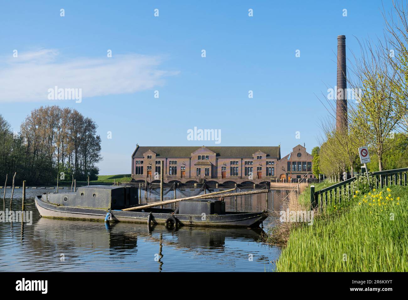 ir. D.F. Wouda Dampfpumpstation in Lemmer, Niederlande. Es ist die größte noch in Betrieb befindliche dampfbetriebene Pumpstation der Welt. Stockfoto