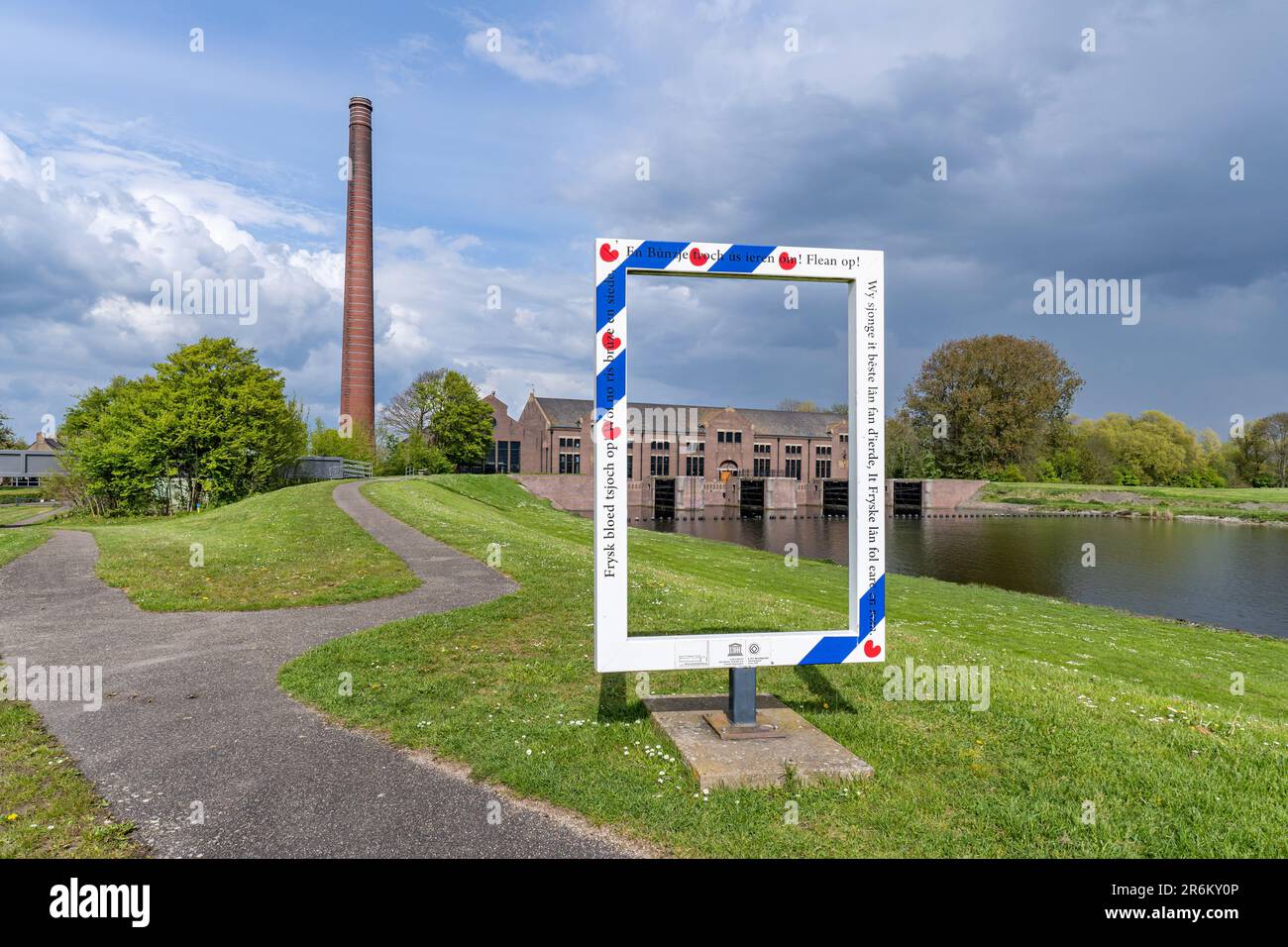 ir. D.F. Wouda Dampfpumpstation in Lemmer, Niederlande. Es ist die größte noch in Betrieb befindliche dampfbetriebene Pumpstation der Welt. Stockfoto