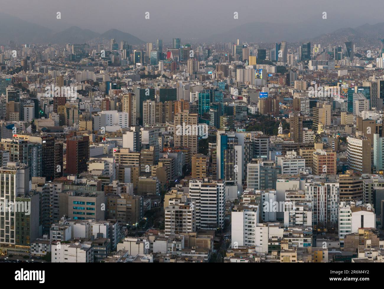 Luftaufnahme über Lima, Peru, Südamerika Stockfoto