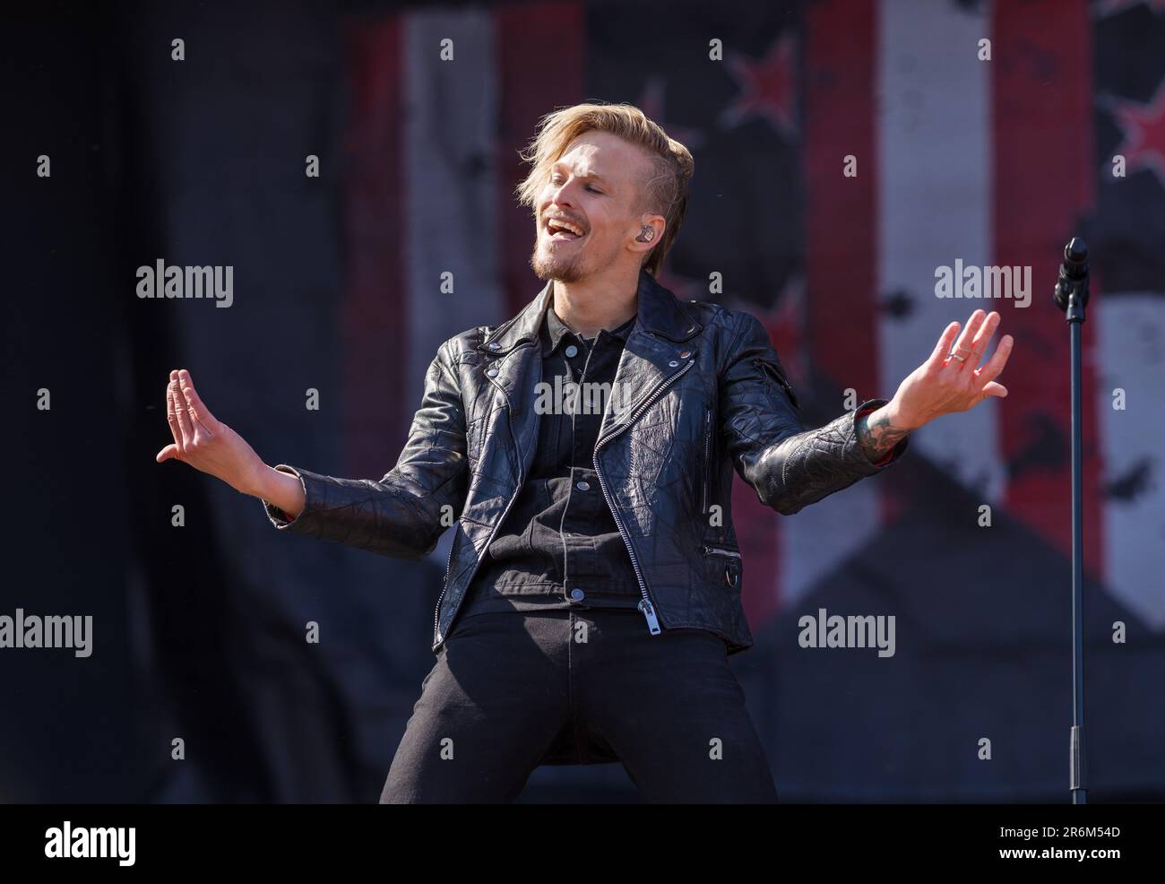 Solvesborg, Schweden, 10. Juni, 2023. Tag 4 Skid Row (USA) tritt beim Sweden Rock Festival auf. Erik Gršnwall C Vocals Credit: PEO Mšller/Alamy Live News Stockfoto