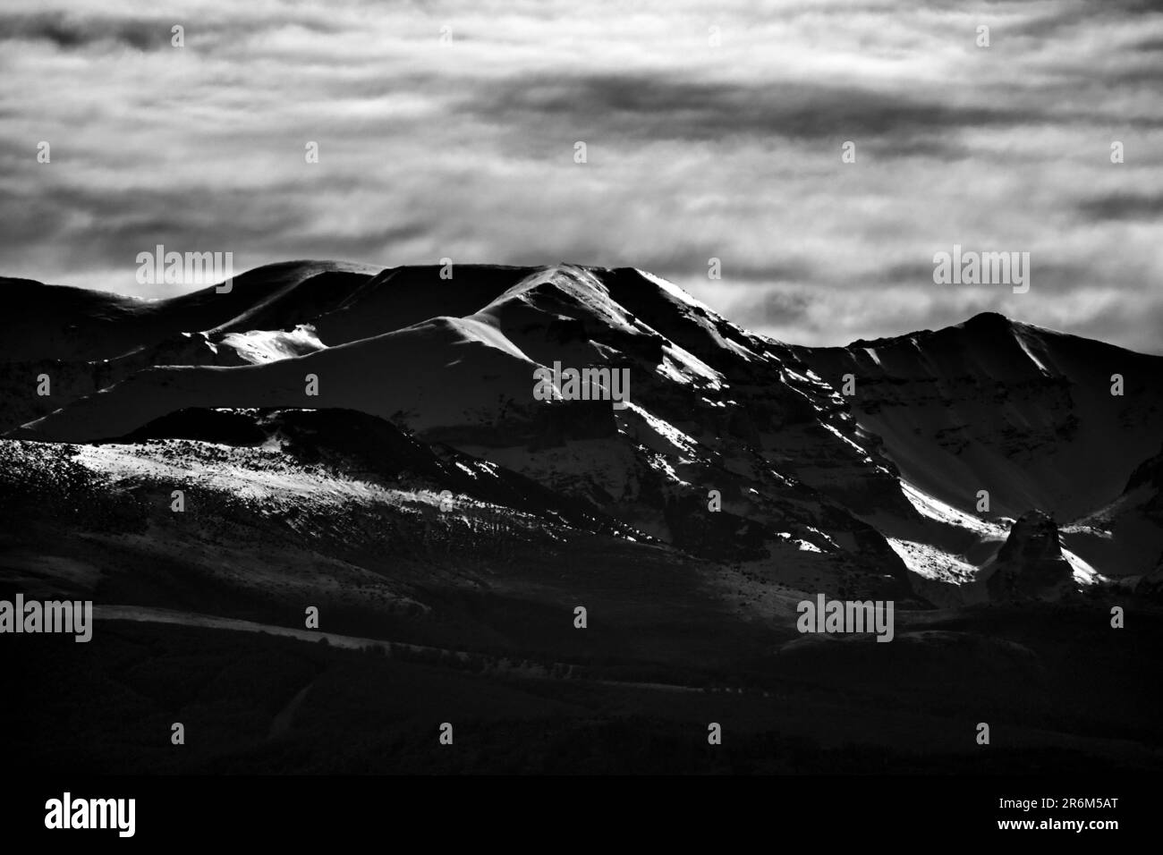 Verschneite Berge des Maiella-Nationalparks, Abruzzen Italien Stockfoto