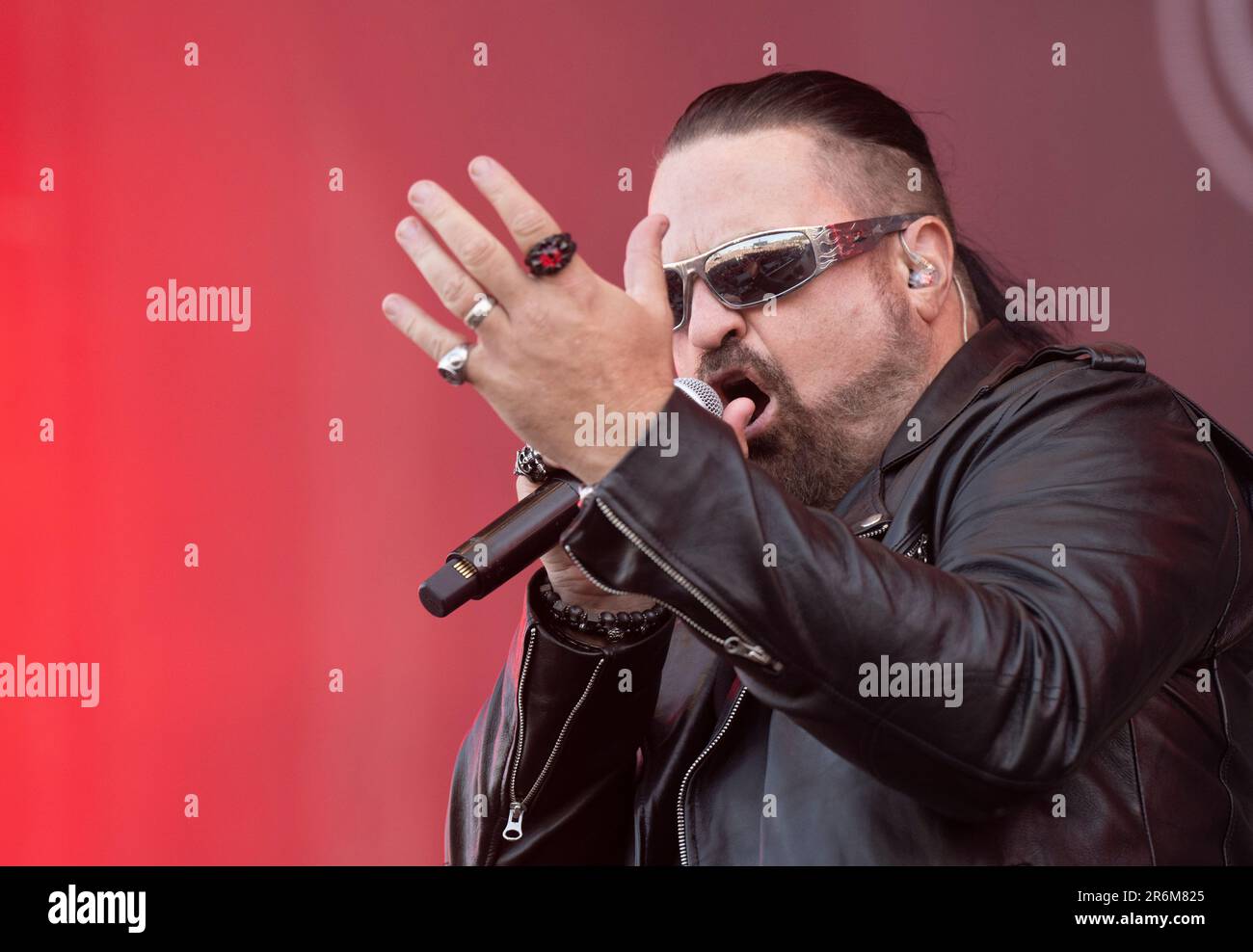 Solvesborg, Schweden. 10. Juni 2023 SOLVESBORG 20230610 US-Band Symphony X tritt während des Sweden Rock Festival 2023 auf. Foto: Fredrik Sandberg/TT/kod 10080 Kredit: TT News Agency/Alamy Live News Stockfoto
