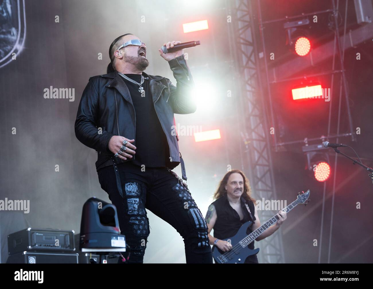 Solvesborg, Schweden. 10. Juni 2023 SOLVESBORG 20230610 US-Band Symphony X tritt während des Sweden Rock Festival 2023 auf. Foto: Fredrik Sandberg/TT/kod 10080 Kredit: TT News Agency/Alamy Live News Stockfoto