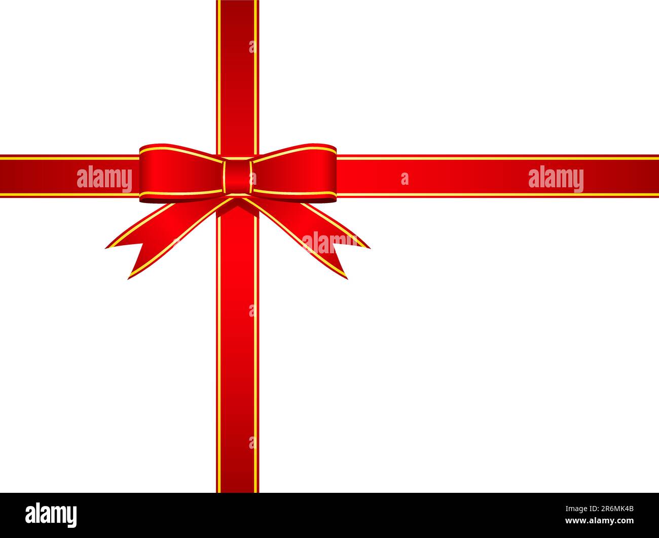 roten Geschenkband Stock Vektor