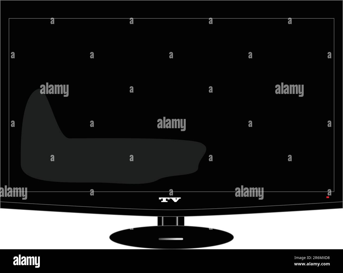 Ein Vektor, der einen Fernseher darstellt Stock Vektor