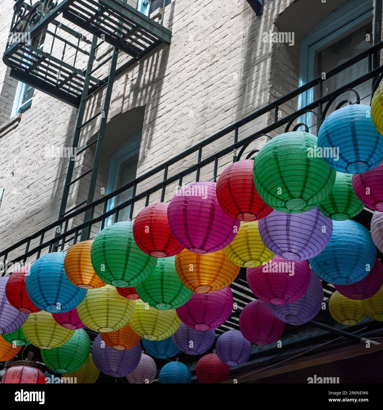 Erkunden Sie Chinatown in San Francisco, Kalifornien. Stockfoto