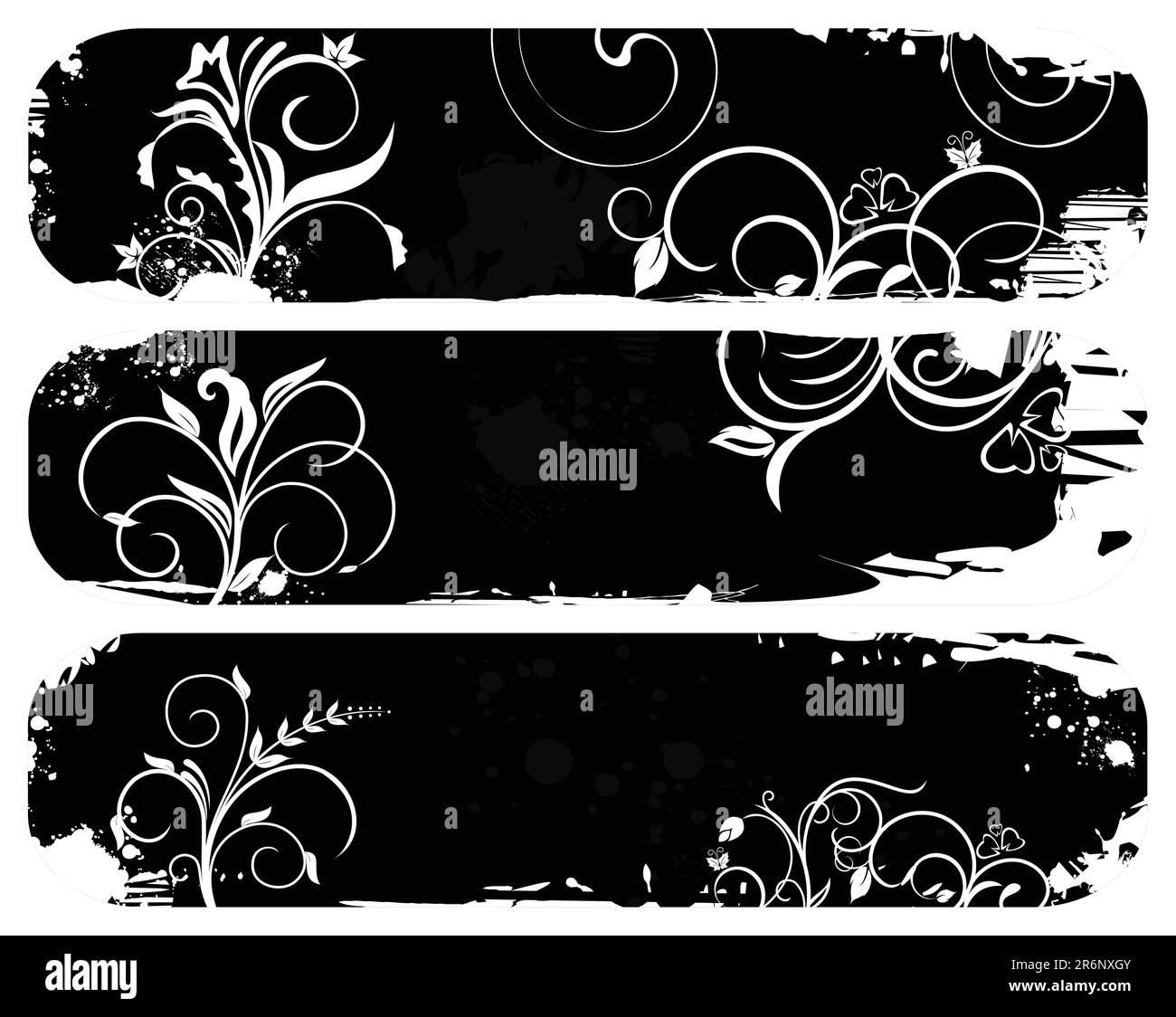 Abbildung Set abstrakt Grunge Banner. Vektor Stock Vektor