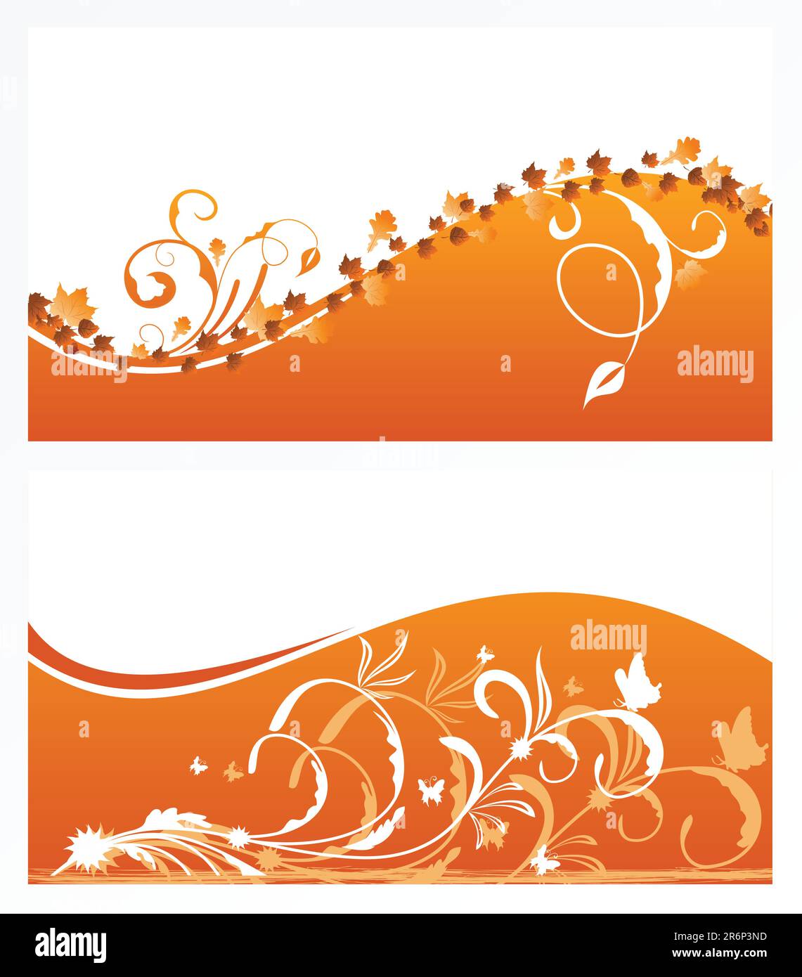 Herbstblümchenhintergrund mit Ahorn. Vektor Stock Vektor