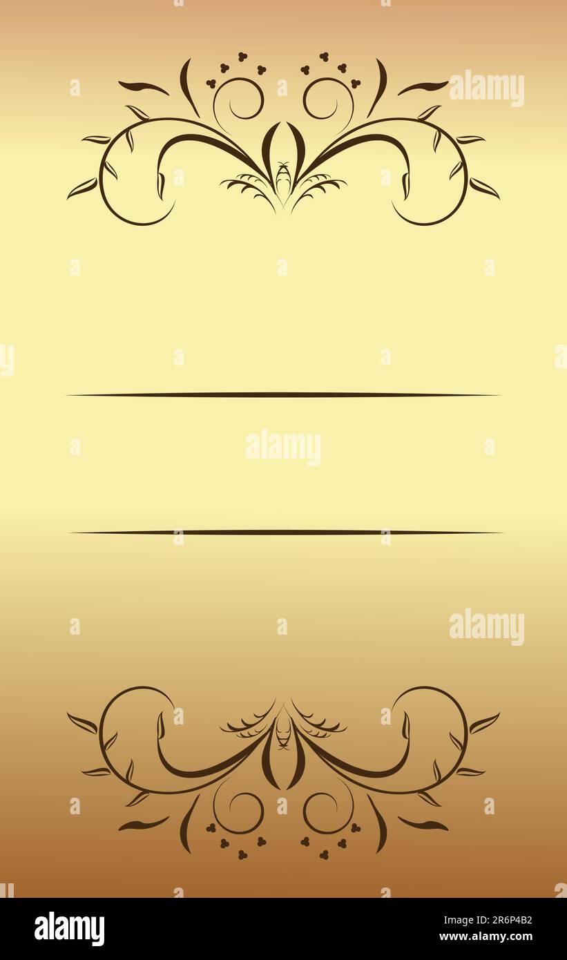 Vektor-schöne Luxus-Karte oder Einladung Stock Vektor