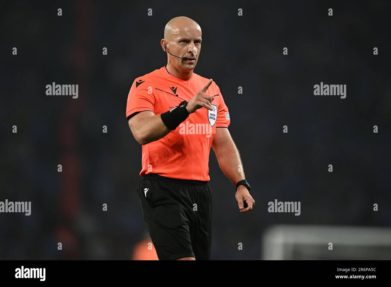 Istanbul, Türkei. 10. Juni 2023 Szymon Marciniak (Schiedsrichter) während des Finalspiels der UEFA Champions League zwischen Manchester City 1-0 Inter im Atatürk Olympiastadion am 10. Juni 2023 in Istanbul, Trkiye. Kredit: Maurizio Borsari/AFLO/Alamy Live News Stockfoto