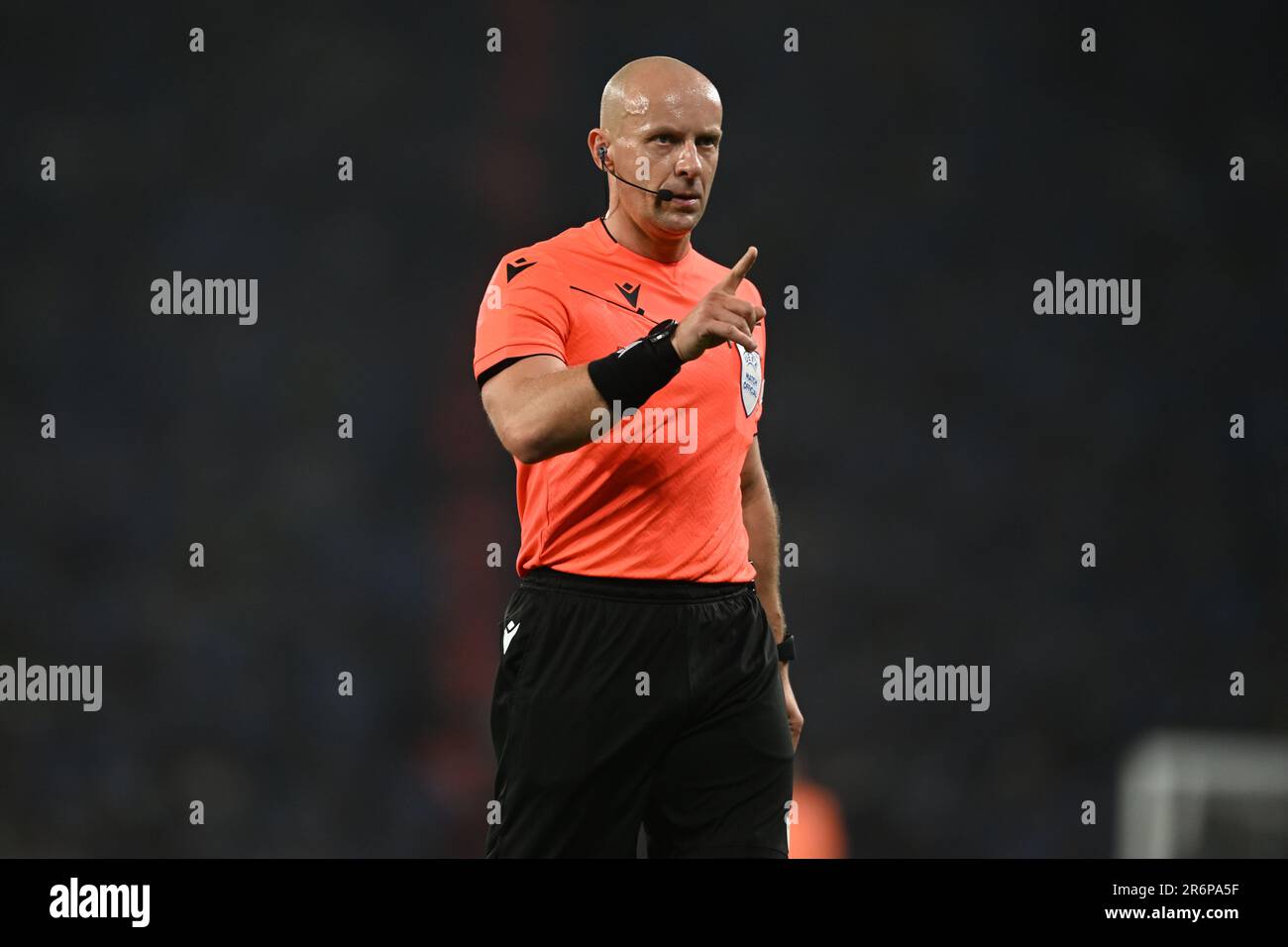 Istanbul, Türkei. 10. Juni 2023 Szymon Marciniak (Schiedsrichter) während des Finalspiels der UEFA Champions League zwischen Manchester City 1-0 Inter im Atatürk Olympiastadion am 10. Juni 2023 in Istanbul, Trkiye. Kredit: Maurizio Borsari/AFLO/Alamy Live News Stockfoto