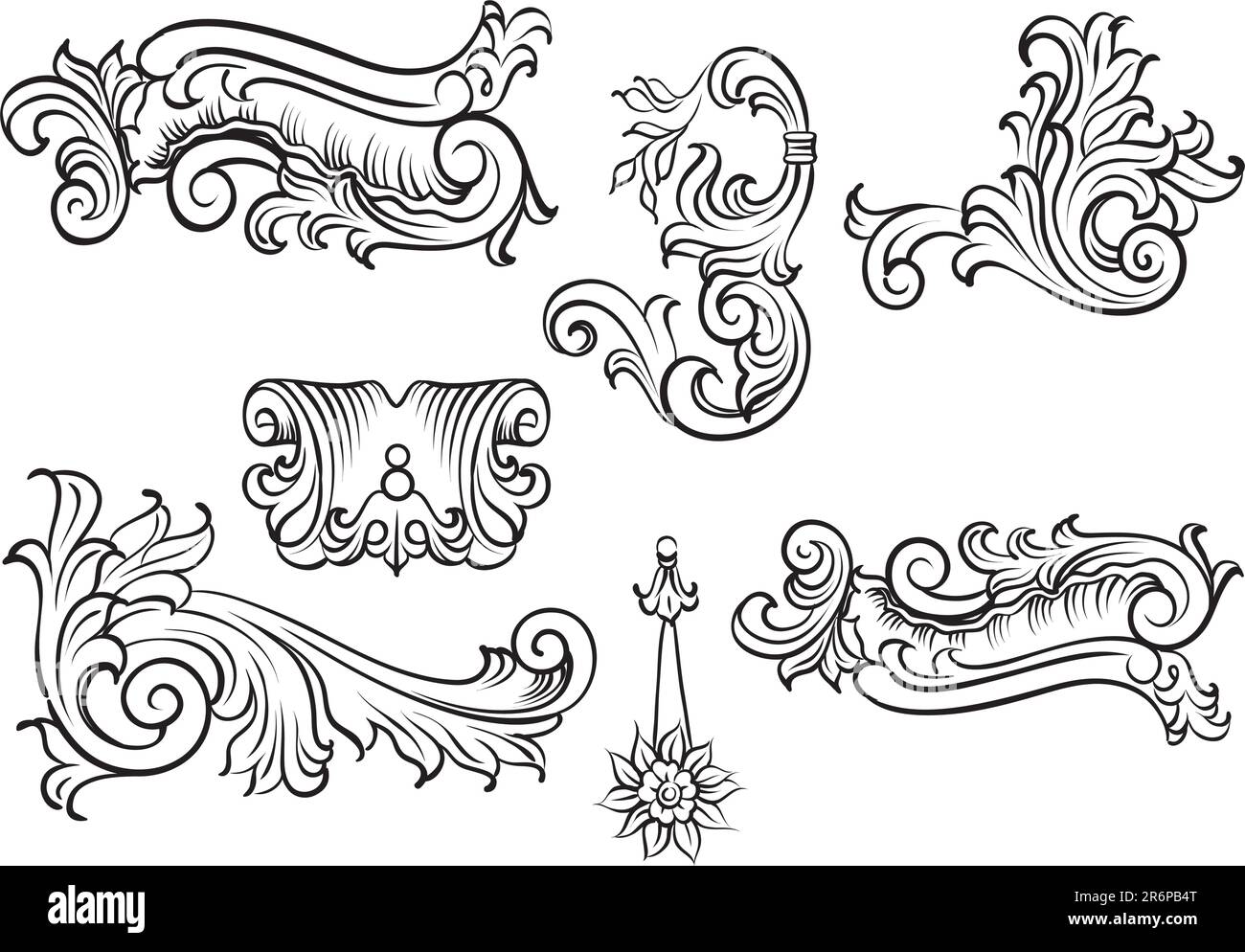 Konstruktionselemente - Vektordarstellung Stock Vektor