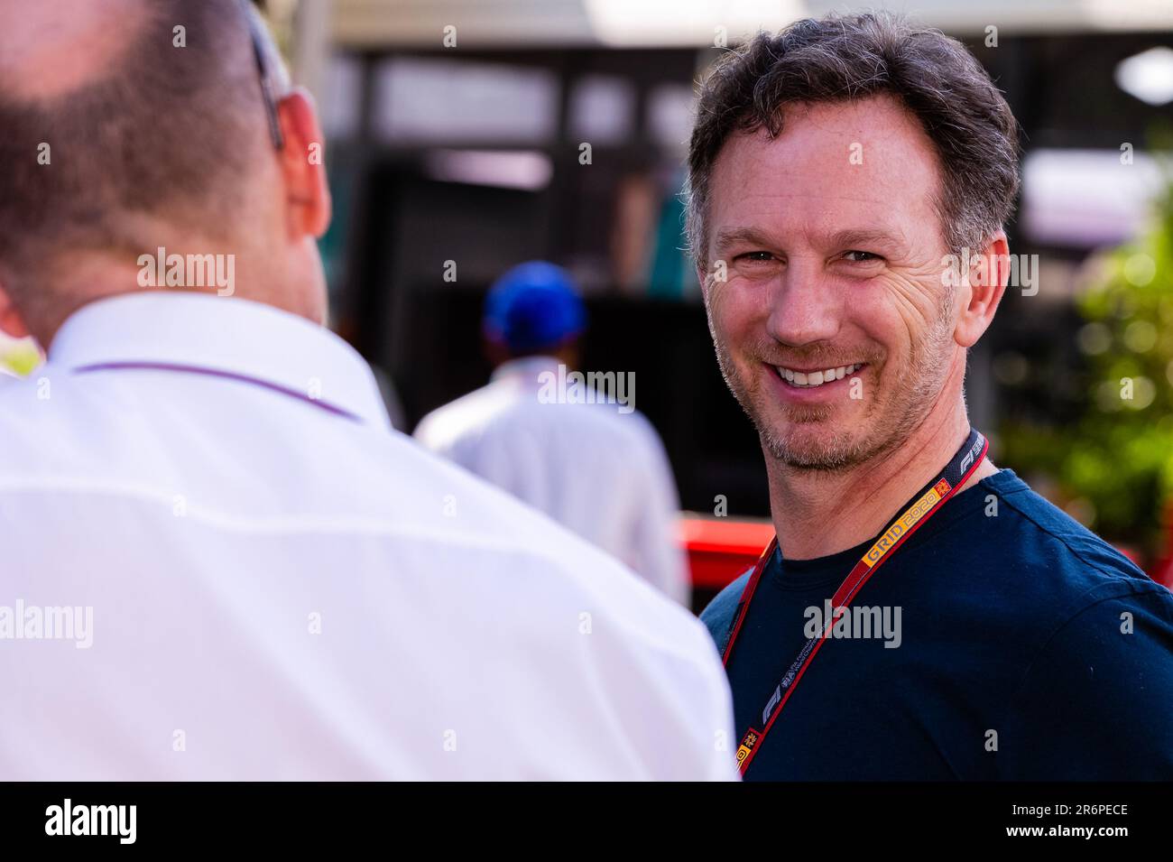 MELBOURNE, AUSTRALIEN - 12. MÄRZ: Red Bull Boss Christian Horner auf der Koppel beim australischen Formel-1-Grand Prix am 12. März 2020 auf der Melbourne Grand Prix Circuit in Albert Park, Australien. Stockfoto