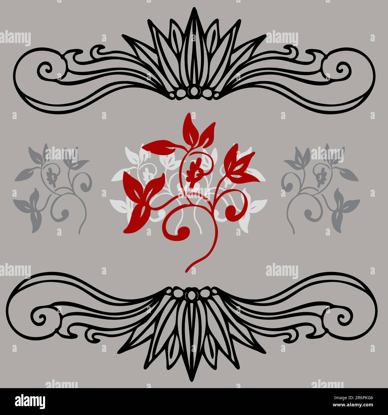 Ein Bild des Bio Blatt-Elemente. Stock Vektor