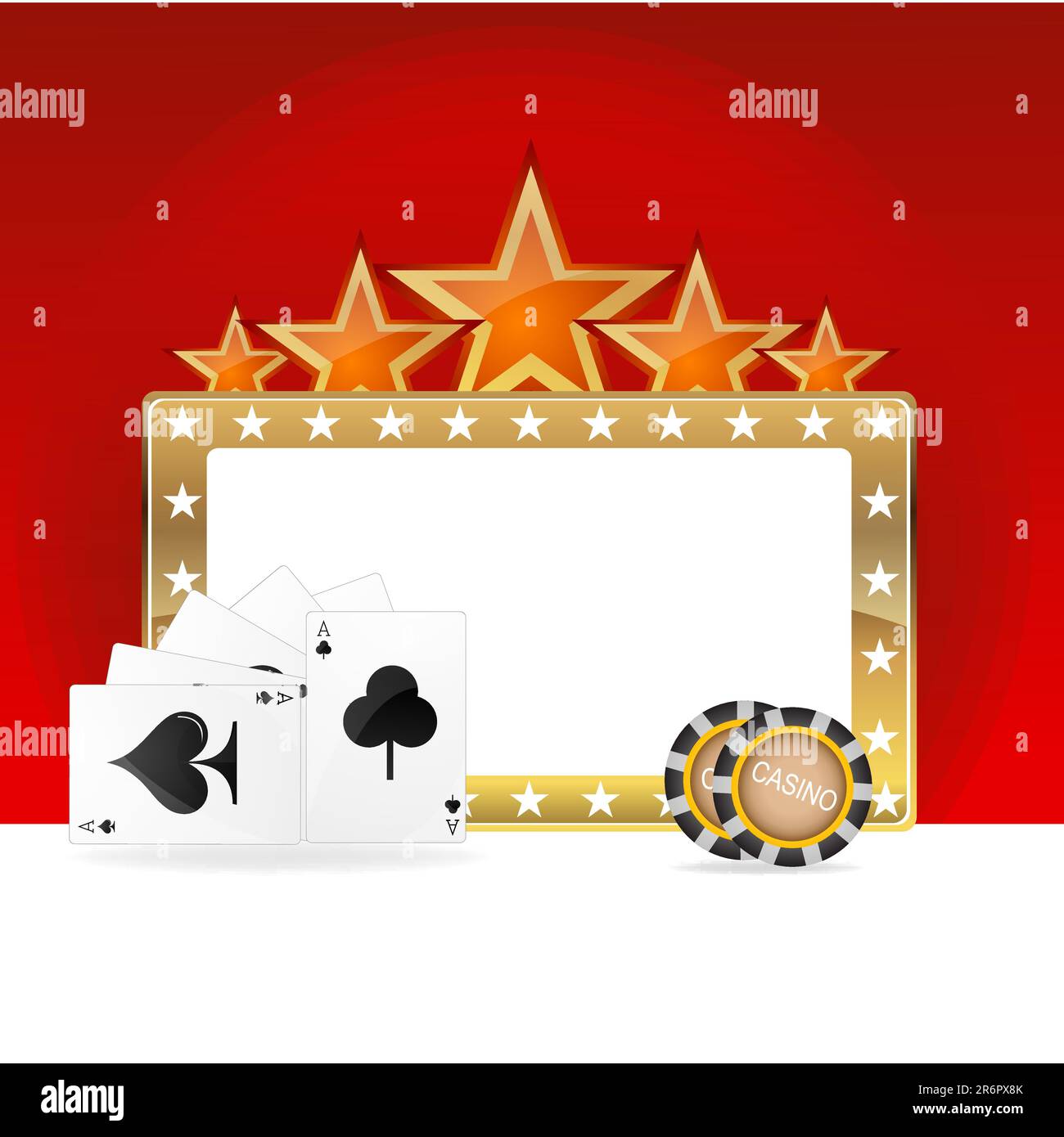 Illustration des Casino-Symbole Stock Vektor