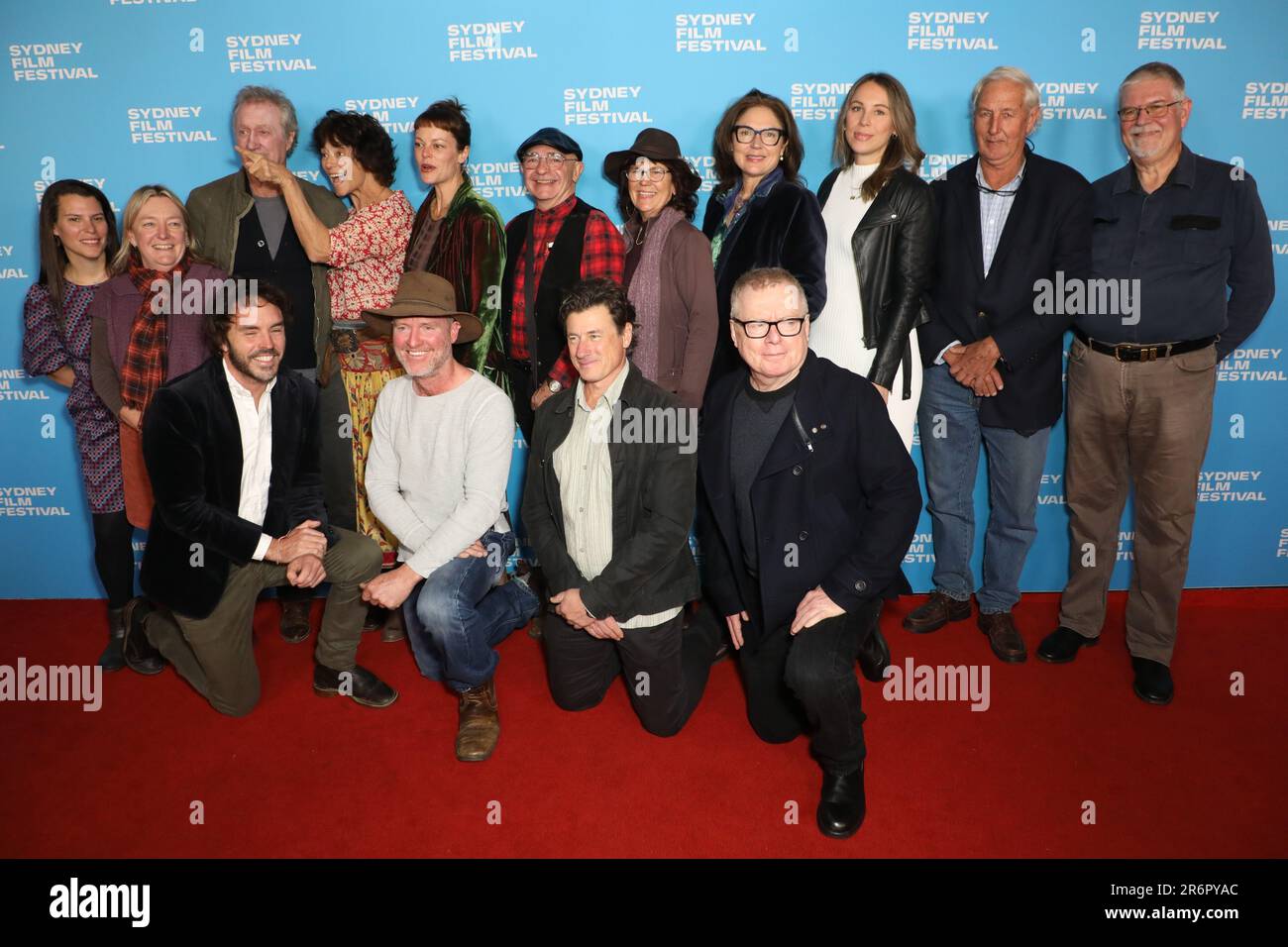 Sydney, Australien. 11. Juni 2023. 70. Sydney Film Festival: Rachel's Farm, australischer Premiere Red Teppich im State Theatre, 49 Market Street. Bilder, Besetzung und Crew, darunter: Bryan Brown, Rachel ward, Matilda Brown. Kredit: Richard Milnes/Alamy Live News Stockfoto