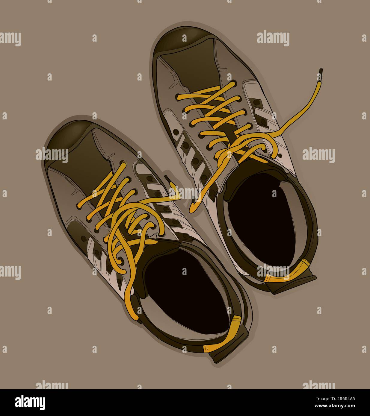 Vektor-Illustration von Sportschuhe, sneakers Stock Vektor