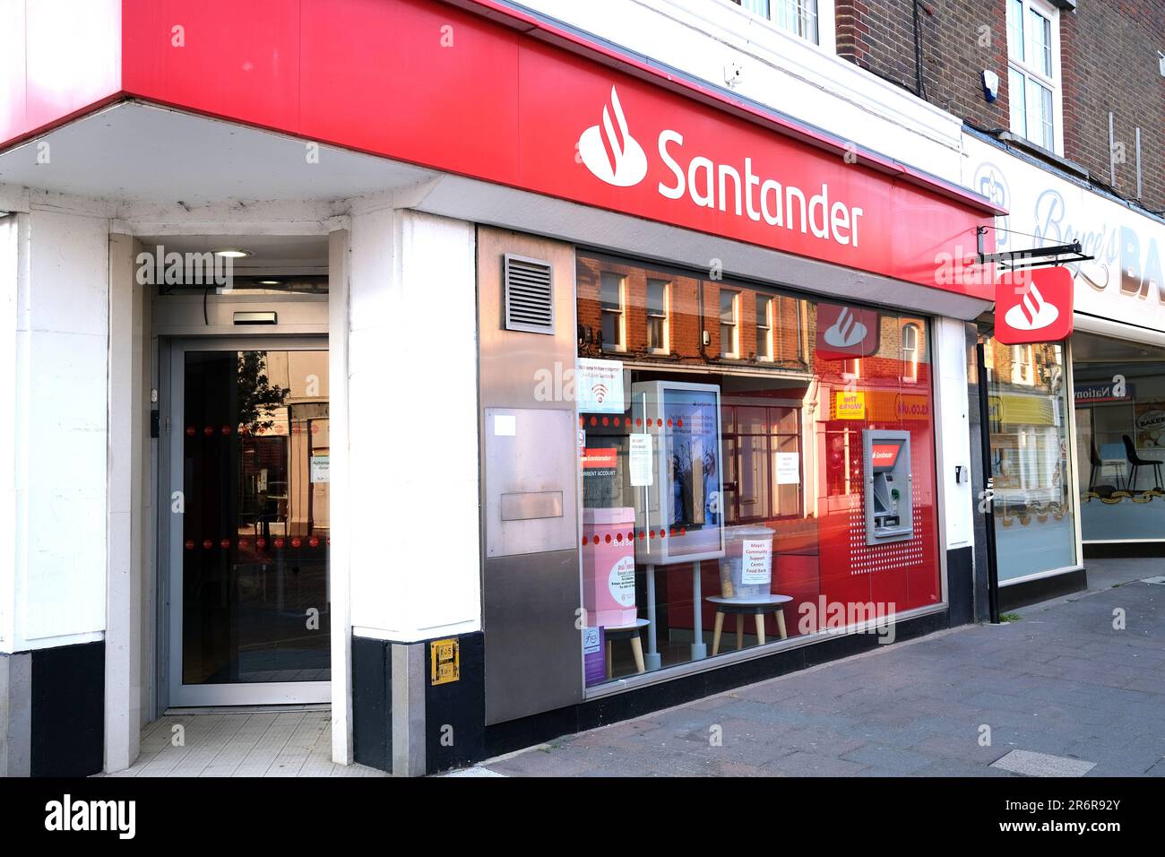 filiale santander, mortimore Street, herne Bay, Insel thanet, East kent, uk juni 2023 Stockfoto