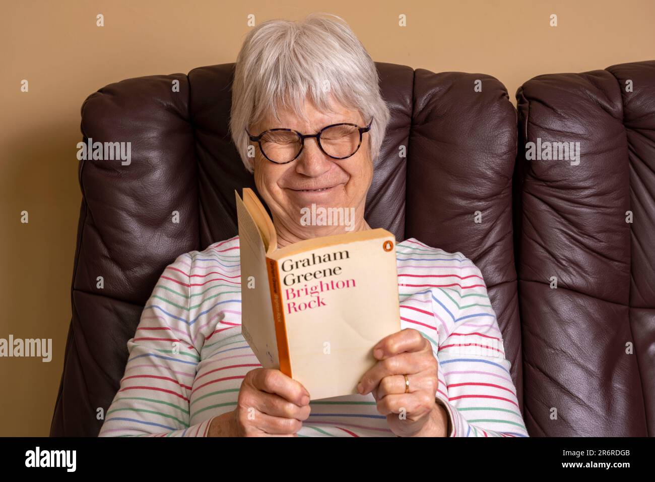 Brighton Rock Taschenbuch von Graham Greene Stockfoto