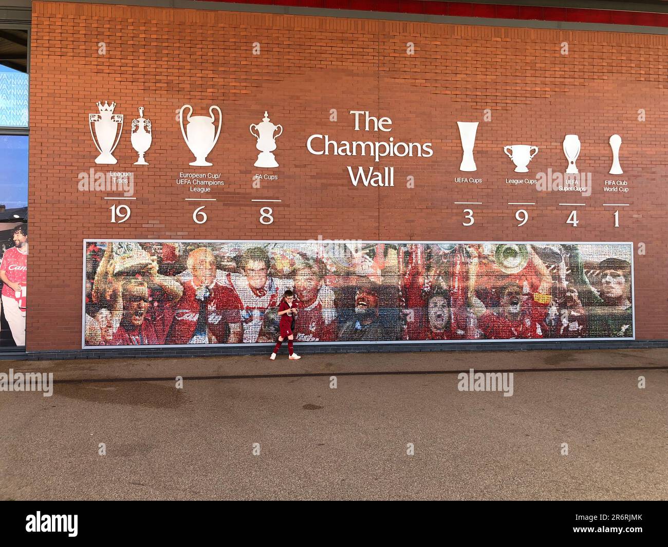 Anfield Stadium, Heimstadion des FC Liverpool Stockfoto