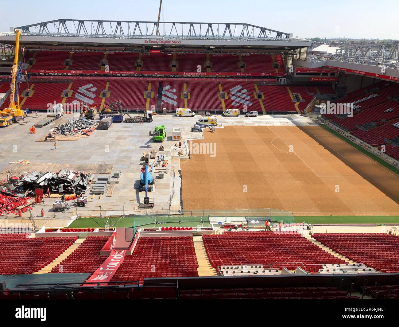 Anfield Stadium, Heimstadion des FC Liverpool Stockfoto