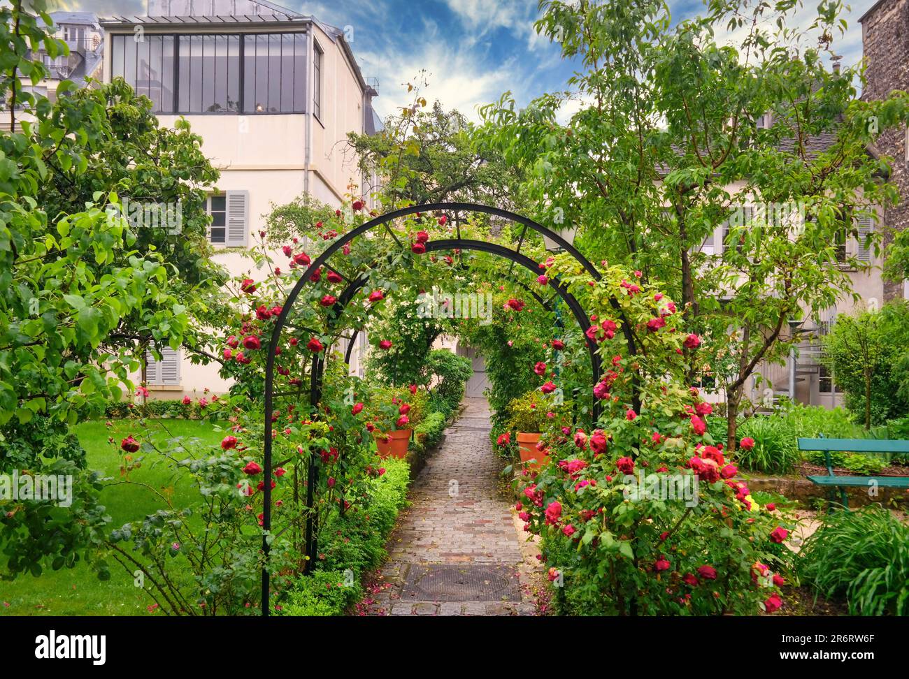 Paris, Montmartre Museum Atelier (Suzanne Valadon, Emile Bernard, Auguste Renoir) Stockfoto