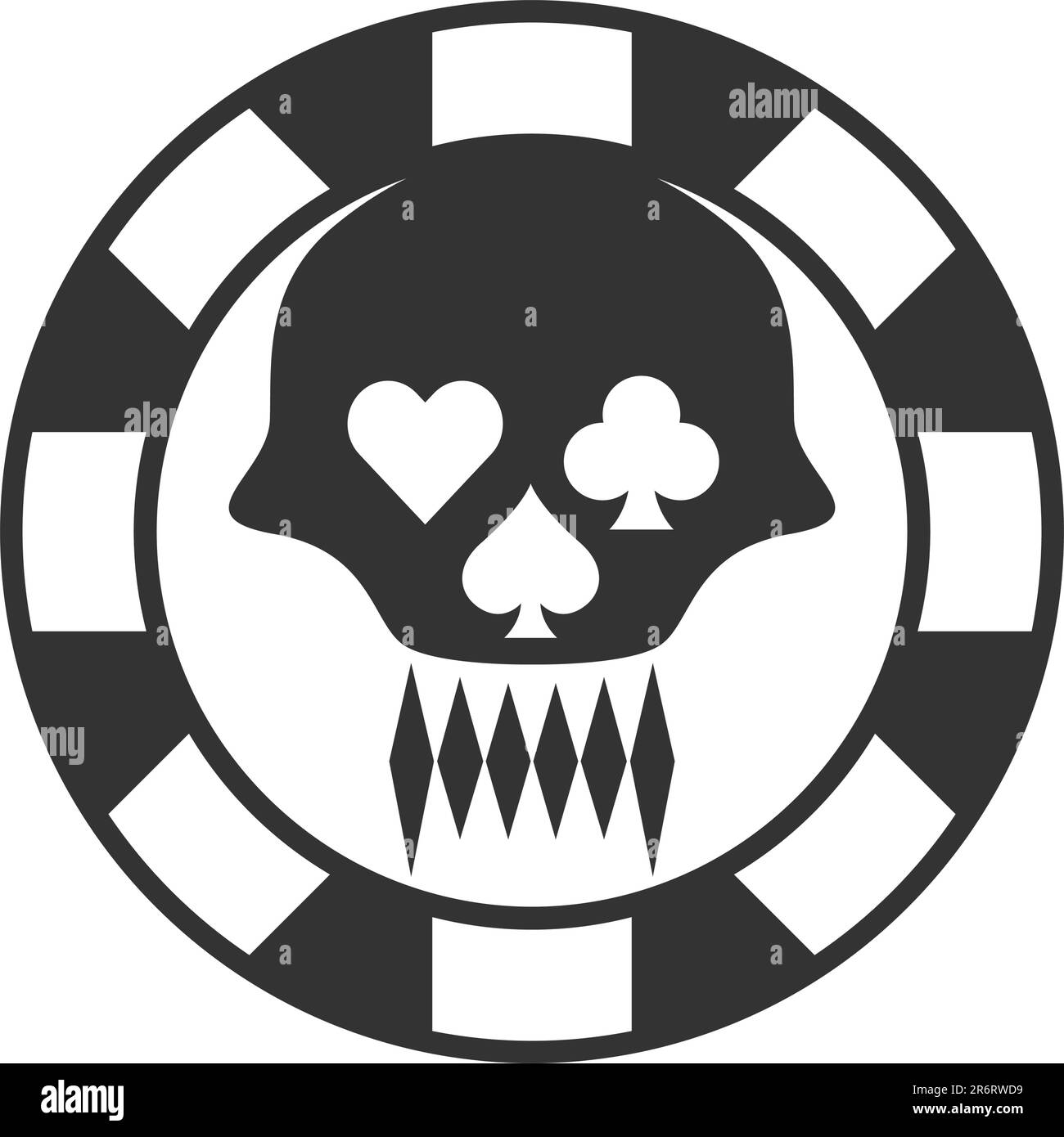 Logo für Poker und Casino Stock Vektor