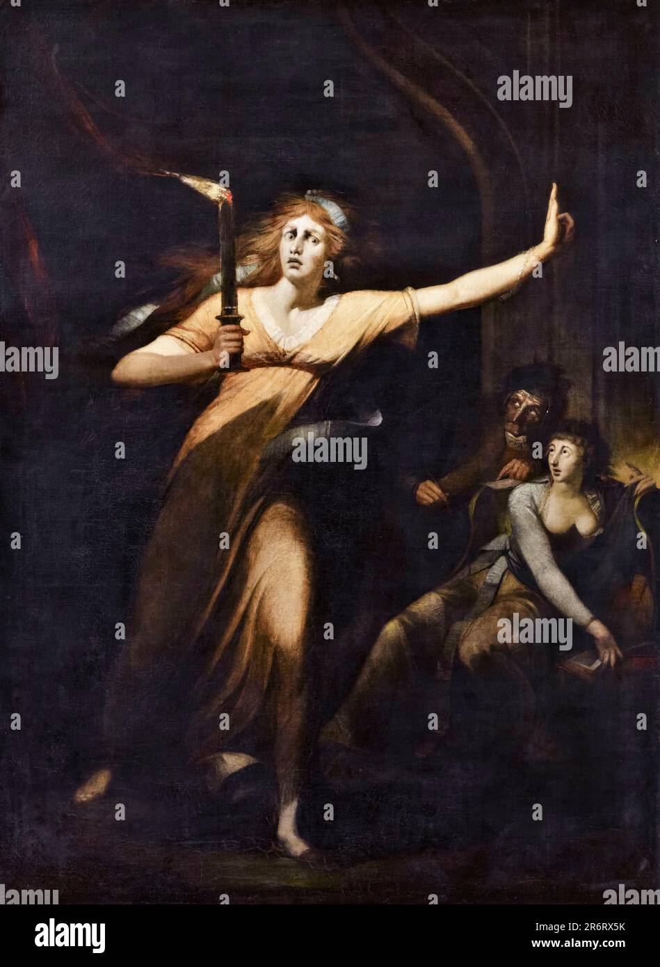 Henry Fuseli (Johann Heinrich Füssti, 1741-1825), die schlafwandelnde Lady Macbeth, Ölgemälde, ca. 1783 Stockfoto