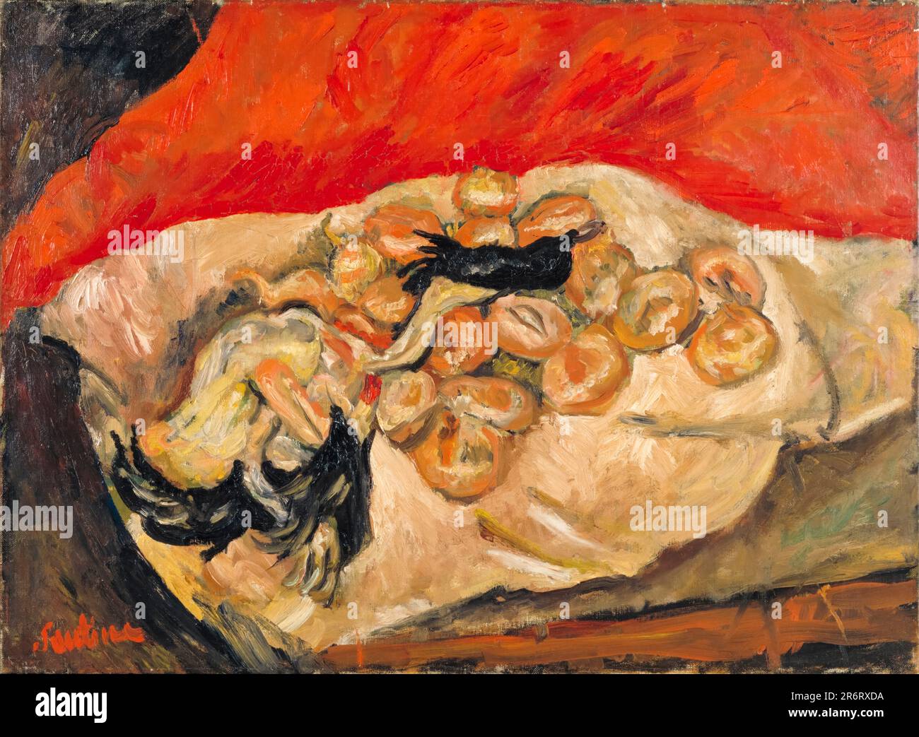 Chaim Soutine, Stille Leben mit Geflügel, Ölgemälde auf Leinwand, 1918-1919 Stockfoto