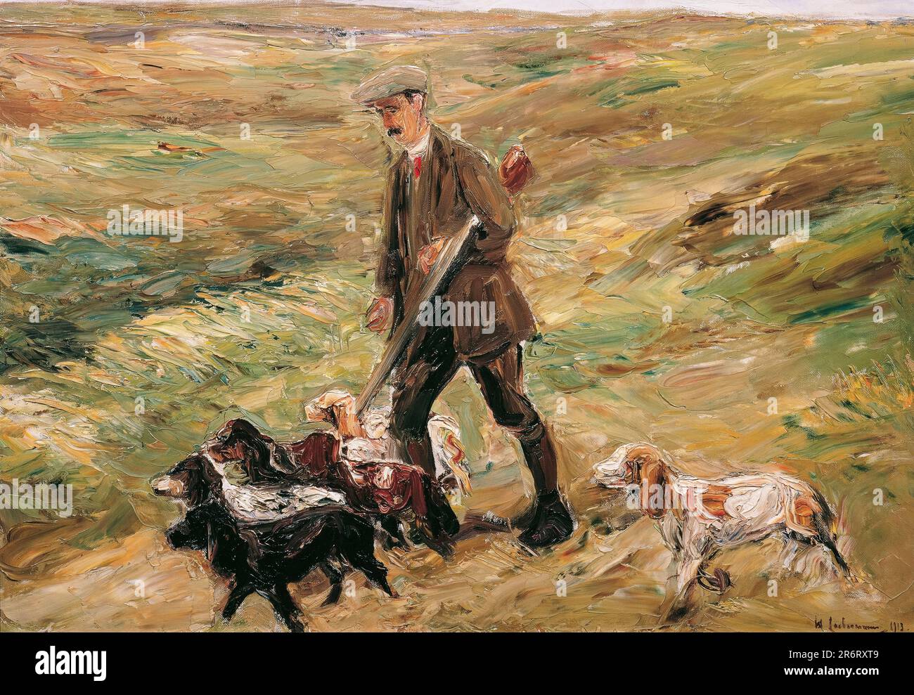 Max Liebermann, Hunter in den Dünen, mit Öl auf Leinwand gemalt, 1913 Stockfoto
