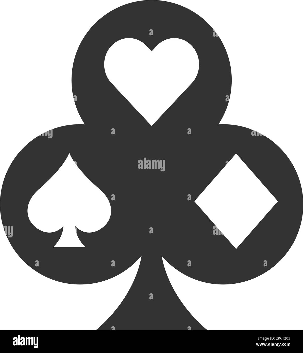 Logo für Poker und Casino Stock Vektor