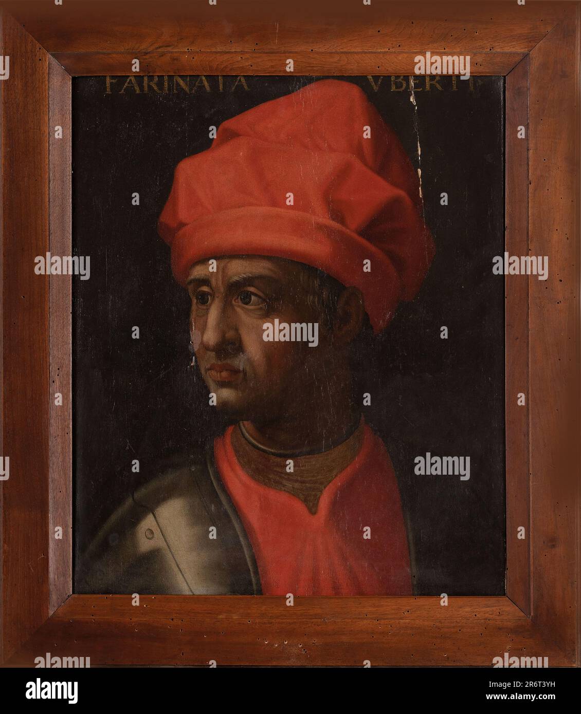 Das Porträt von Farinata degli Uberti (1212-1264). Museum: PRIVATE SAMMLUNG. Autor: Cristofano Dell'Altissimo. Stockfoto