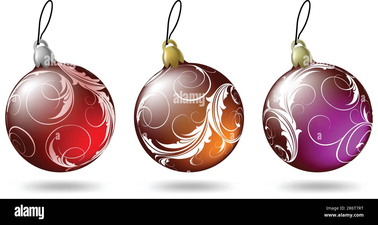 Tannenbälle, diese Abbildung könnte als Designerarbeit nützlich sein. Stock Vektor