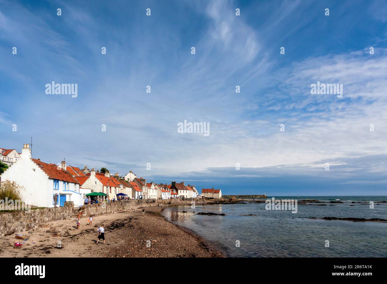 Küstenstadt Pittenweem in East Neuk Fife Stockfoto