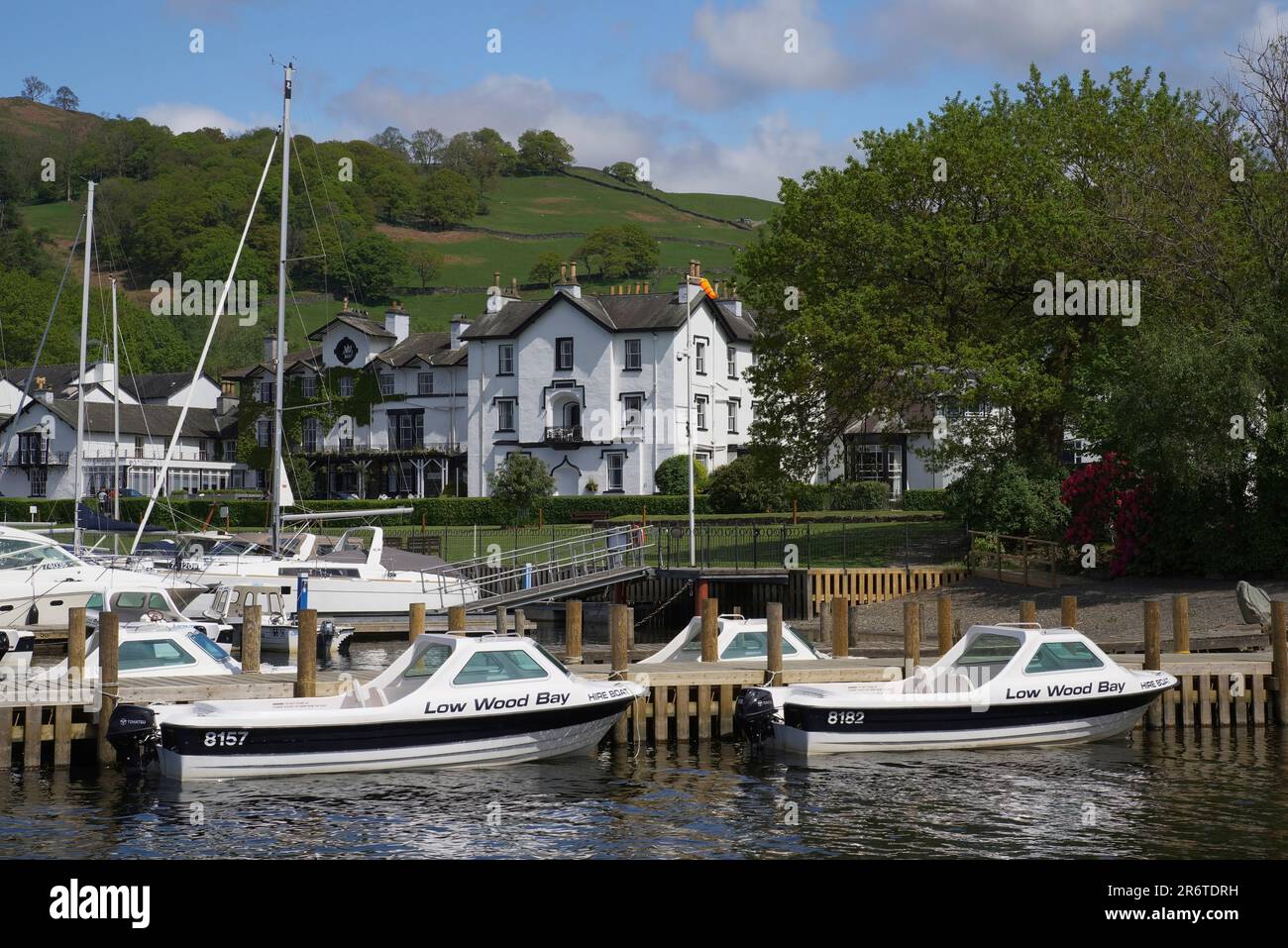 Low Wood Bay, Lake Windermere, Cumbria, England, Vereinigtes Königreich, Stockfoto