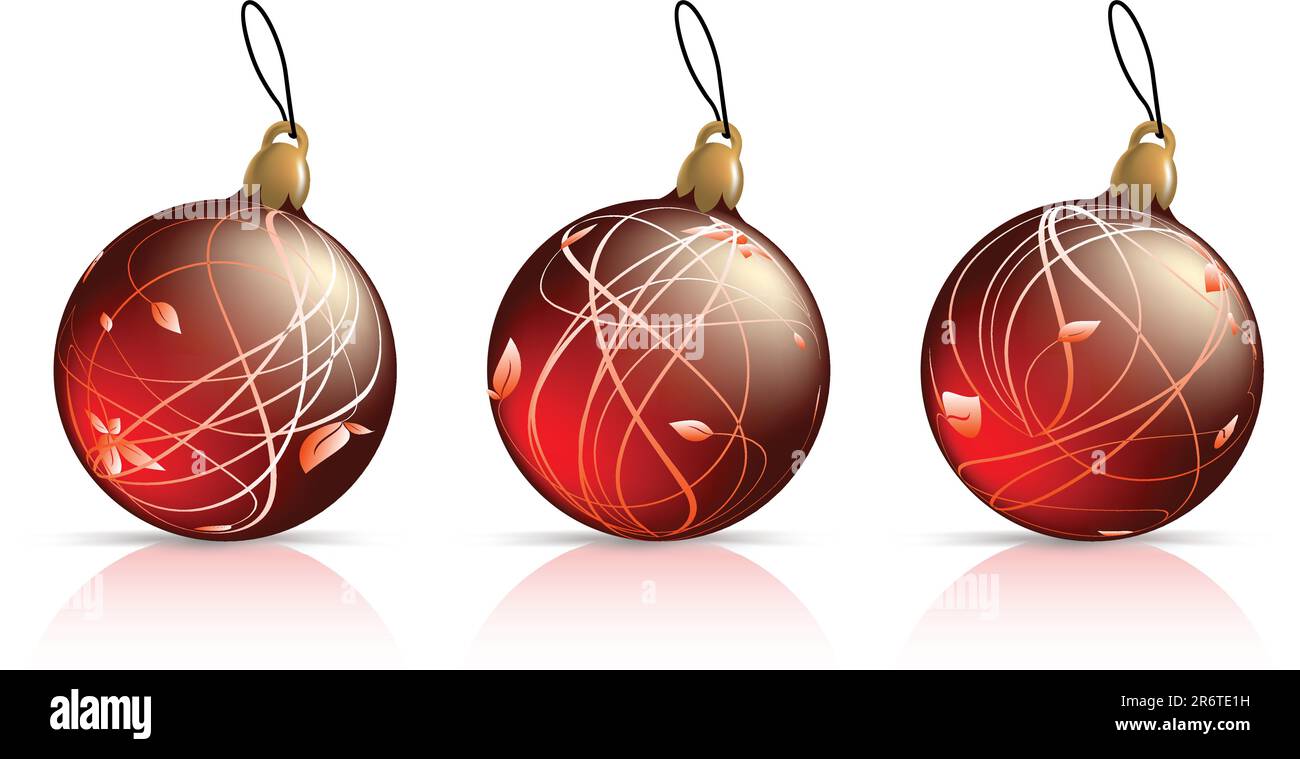 Tannenbälle, diese Abbildung könnte als Designerarbeit nützlich sein. Stock Vektor