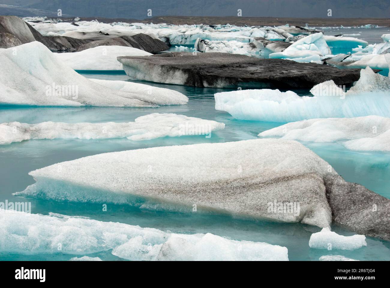 Joekulsarlon, Gletschersee, Breidamerkurjoekull-Gletscher, Island Stockfoto