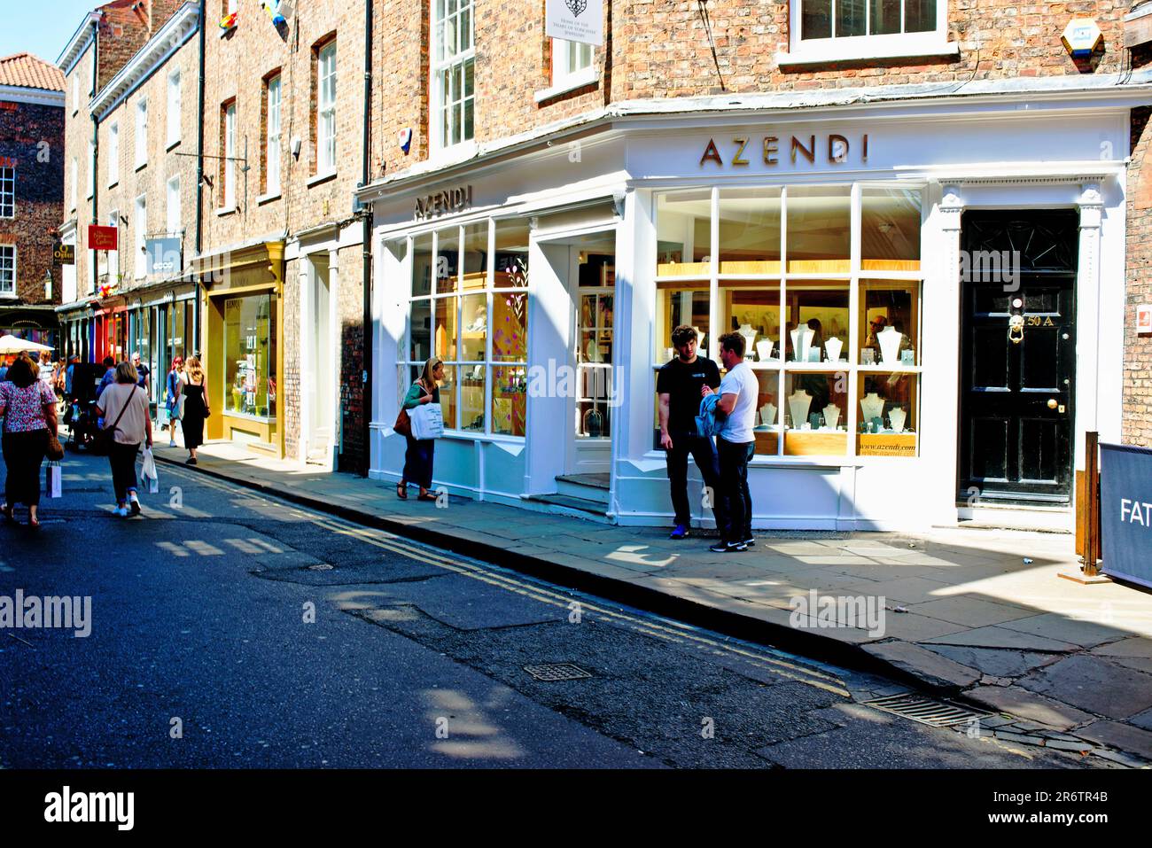 Azendi Jewellers, Low Petergate, York, Yorkshire, England Stockfoto