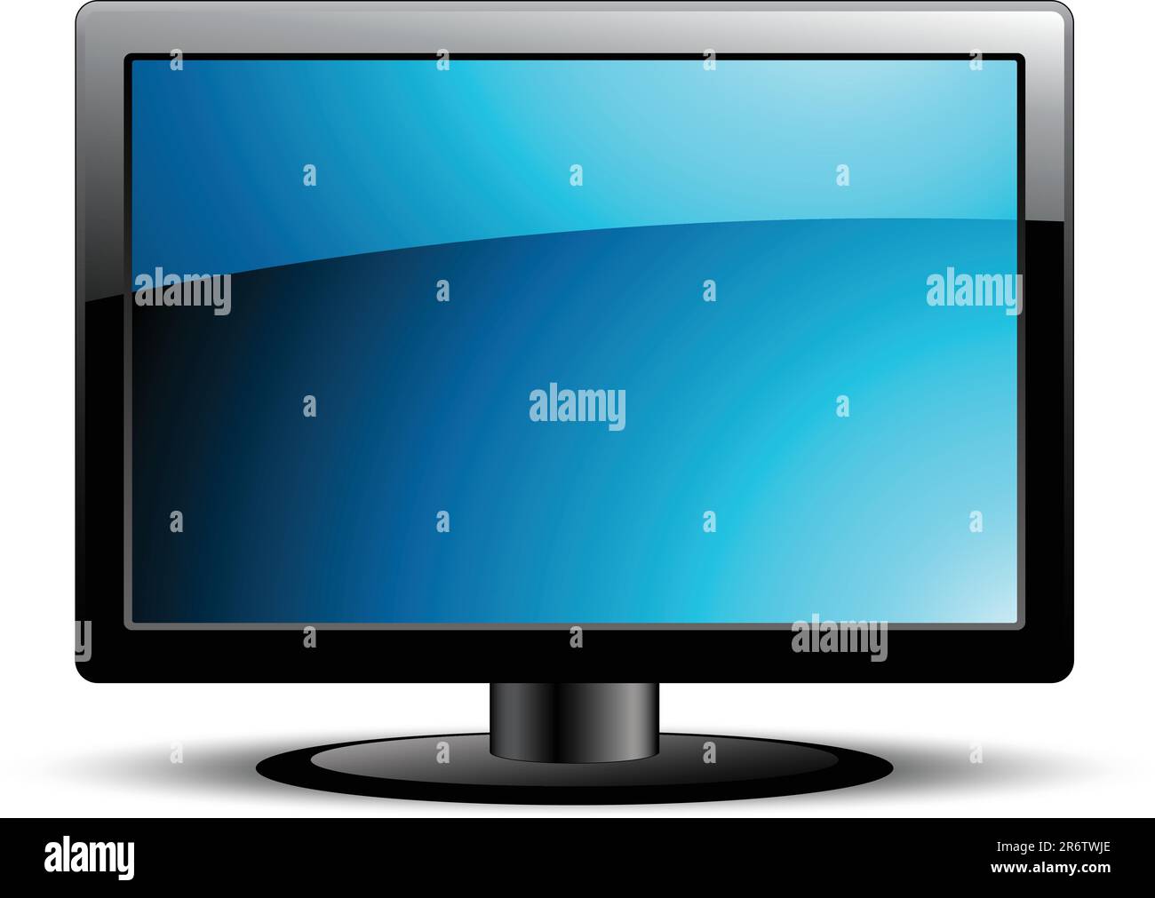 Detailliertes Symbol für LCD-Display; diese Abbildung kann für Designerarbeiten nützlich sein. Stock Vektor