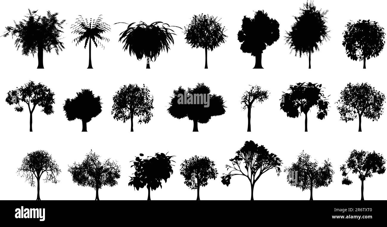 Bäume liegen, kann diese Abbildung als Designerarbeit nützlich sein. Stock Vektor