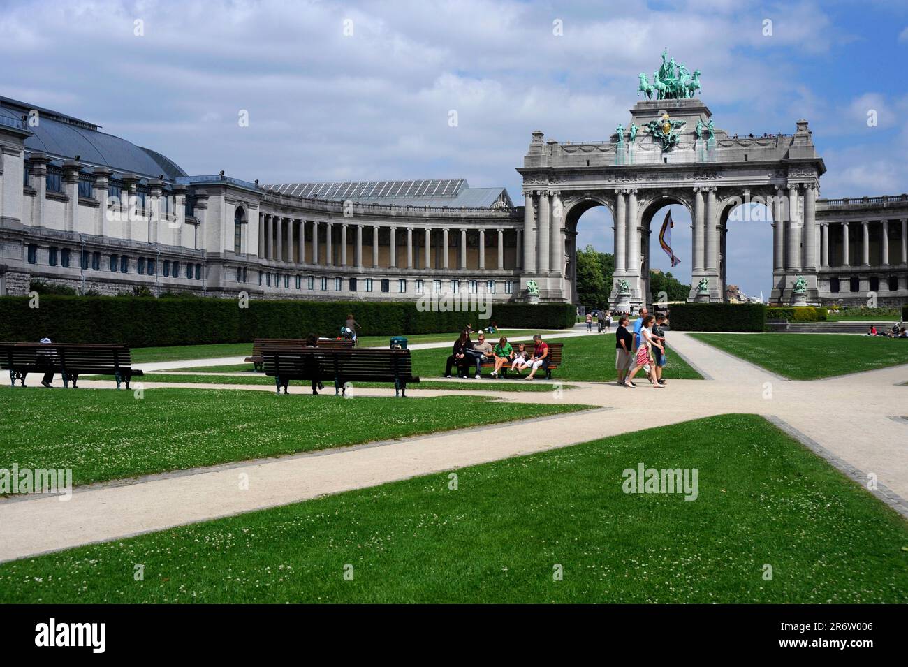 Arc de Triomphe im Jubilee Park, Parc du Cinquantenaire, Brüssel, Belgien Stockfoto