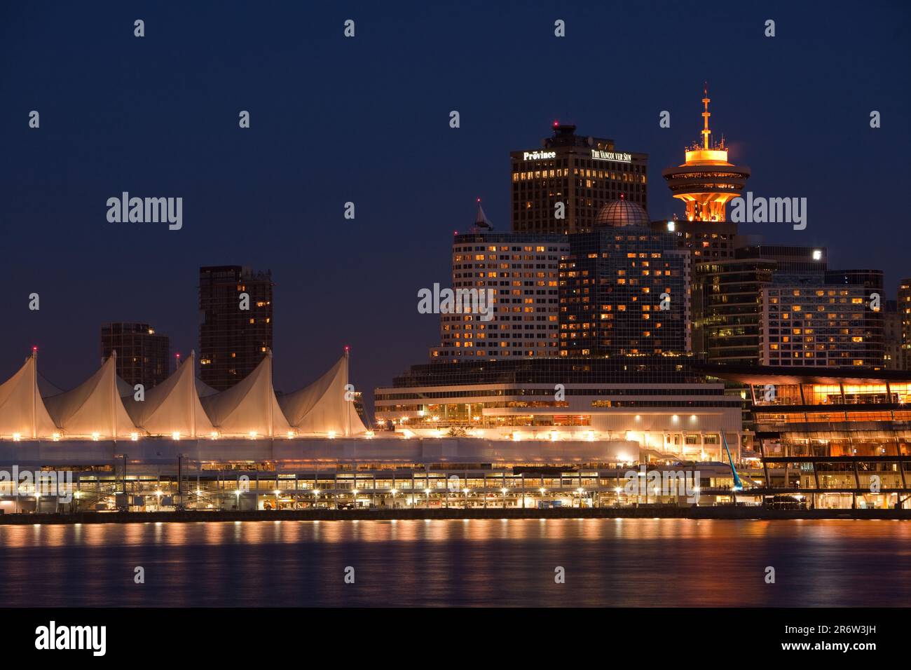 Skyline, Blick von Stanley Park, Vancouver, British Columbia, Kanada Stockfoto