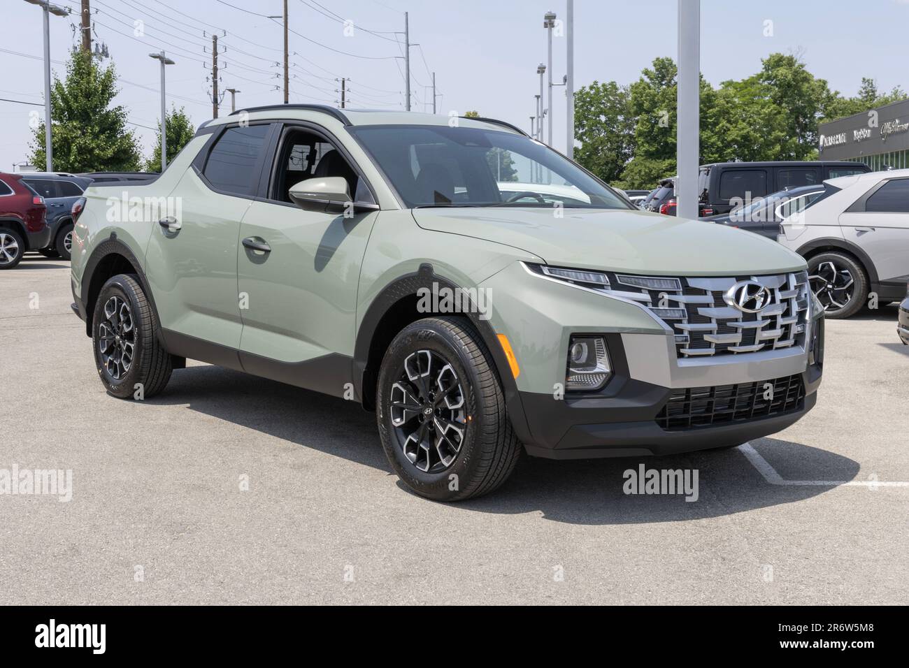 Indianapolis 10. Juni 2023 Hyundai Santa Cruz Ausstellung in einem
