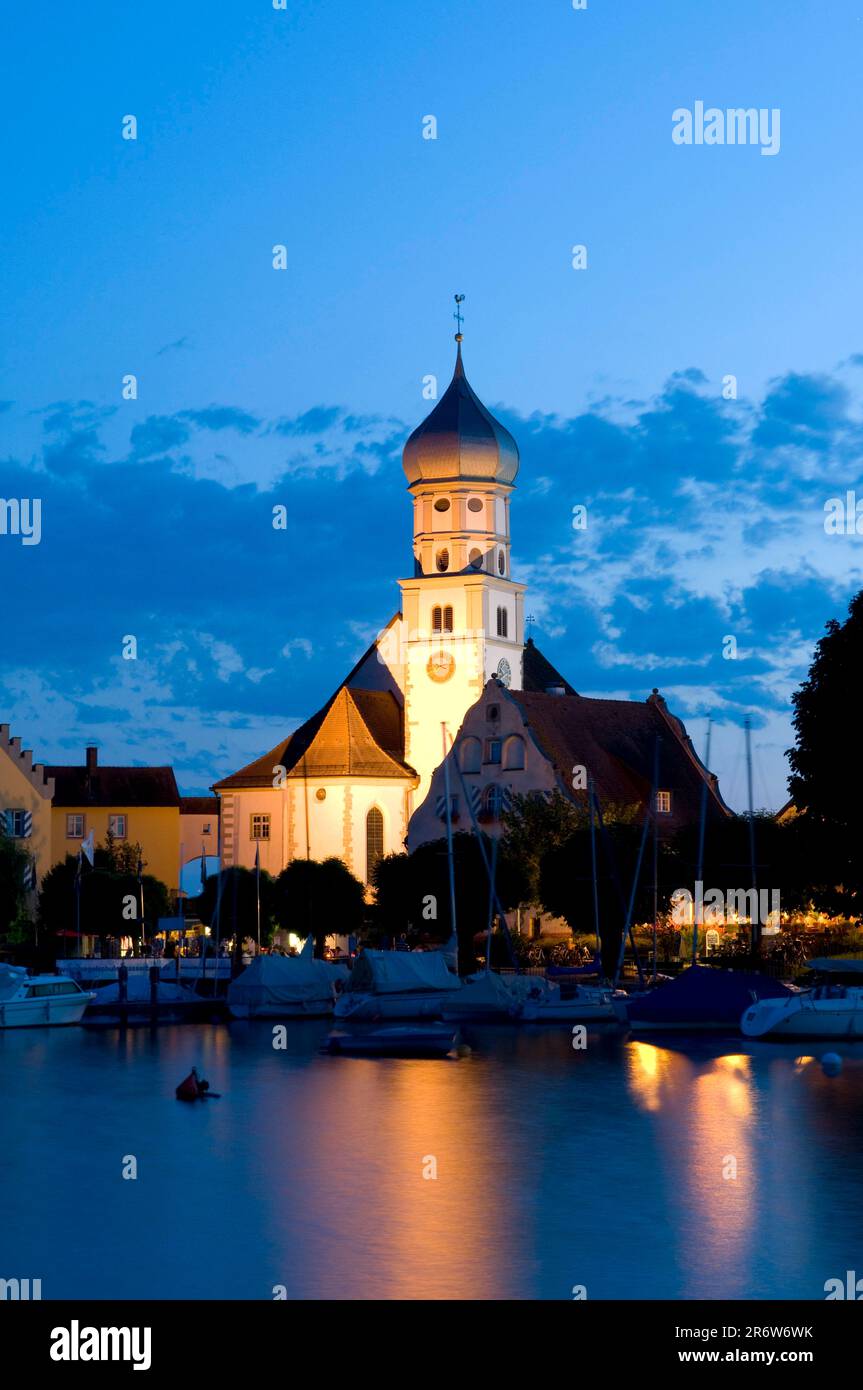 Kirche St. George, Festung, Bodensee, Bayern, Deutschland Stockfoto