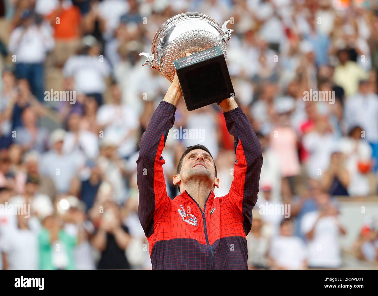 Paris, Frankreich, 11. Juni 2023. Der serbische Tennisspieler Novak
