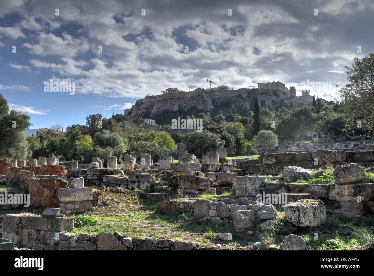 Ruinen der Aghora, Athen, Griechenland Stockfoto